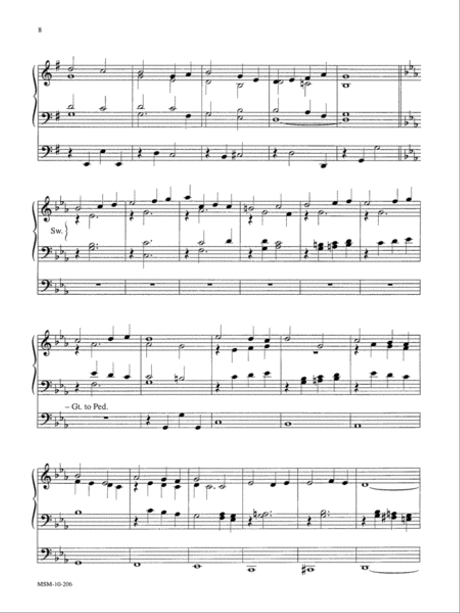 Brightest and Best of the Stars of the Morning Organ scores gallery preview page 2