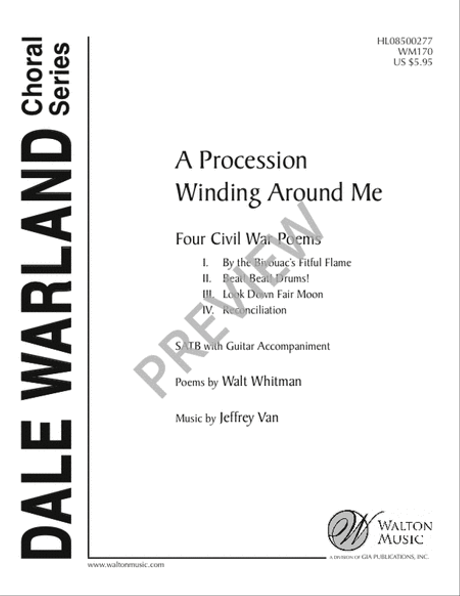 A Procession Winding Around Me (Vocal Score) 4-Part scores gallery preview page 2