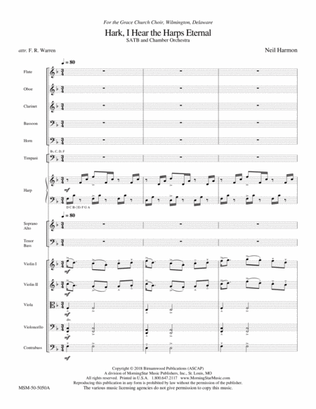 Hark, I Hear the Harps Eternal (Downloadable Full Score)