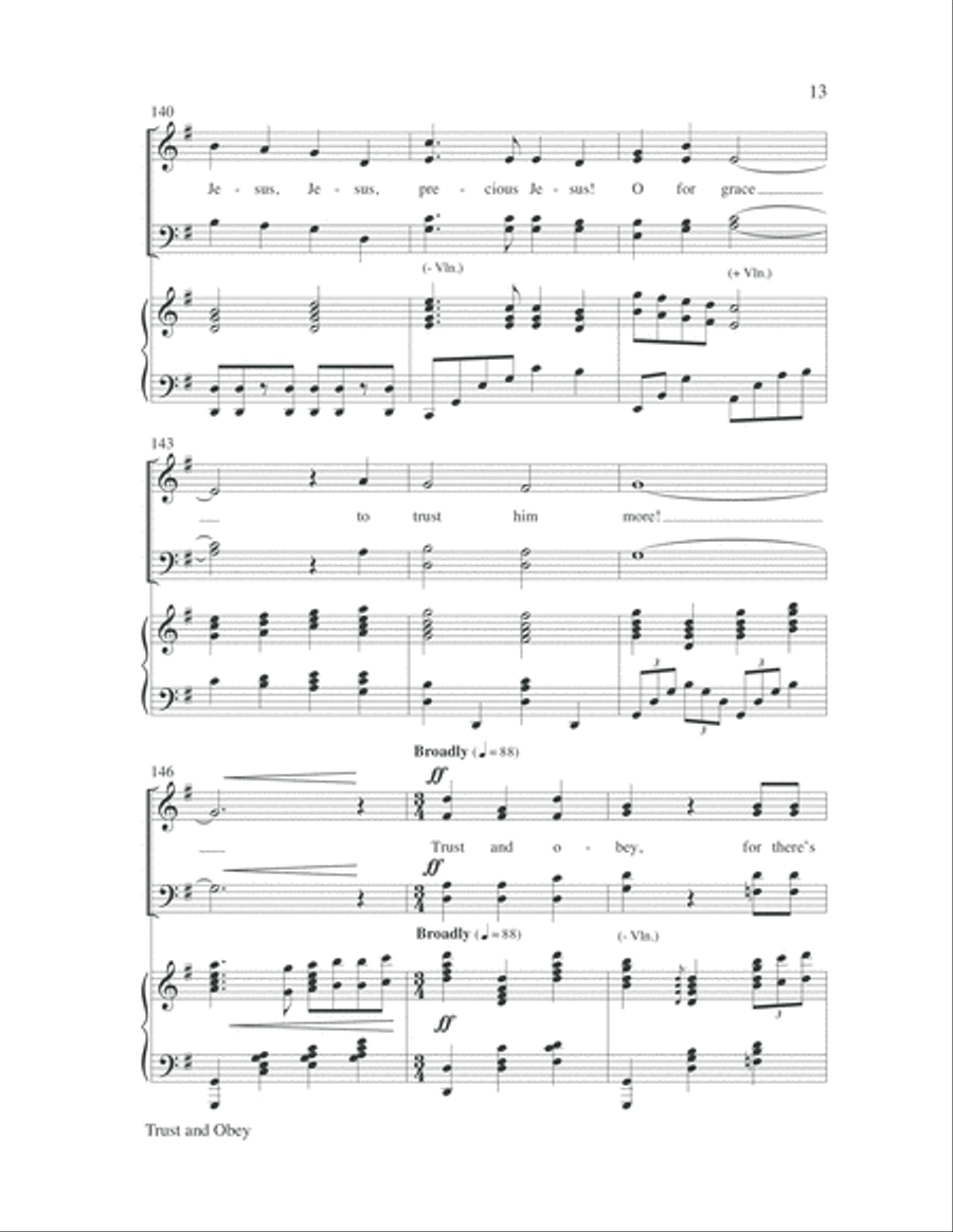 Trust and Obey 4-Part scores gallery preview page 14