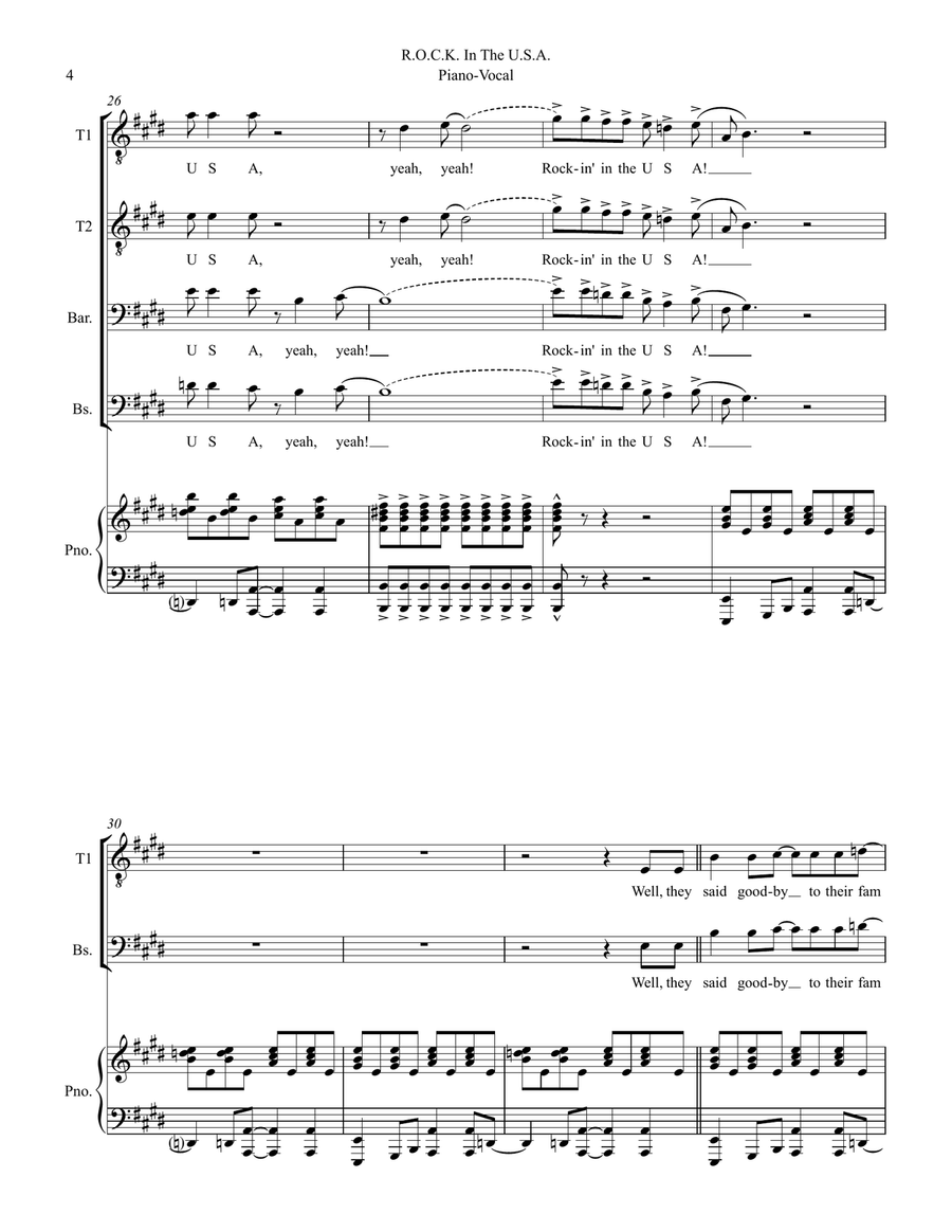 R.o.c.k. In The Usa R.o.c.k. In The Usa TTBB scores gallery preview page 4
