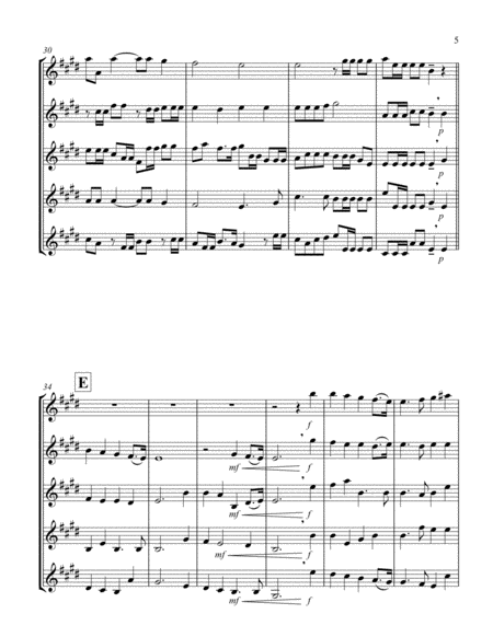 Hallelujah (from "Messiah") (D) (Trumpet Quintet)