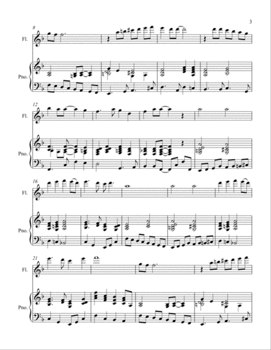 Yesterday Flute Solo scores gallery preview page 3