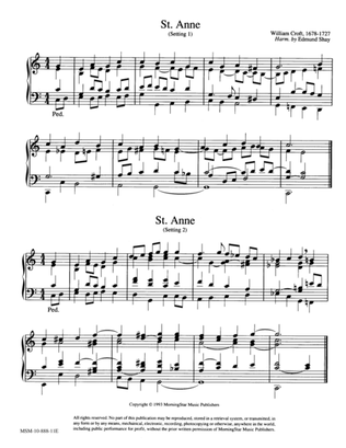 Book cover for St. Anne (2 settings) (Hymn Harmonization)
