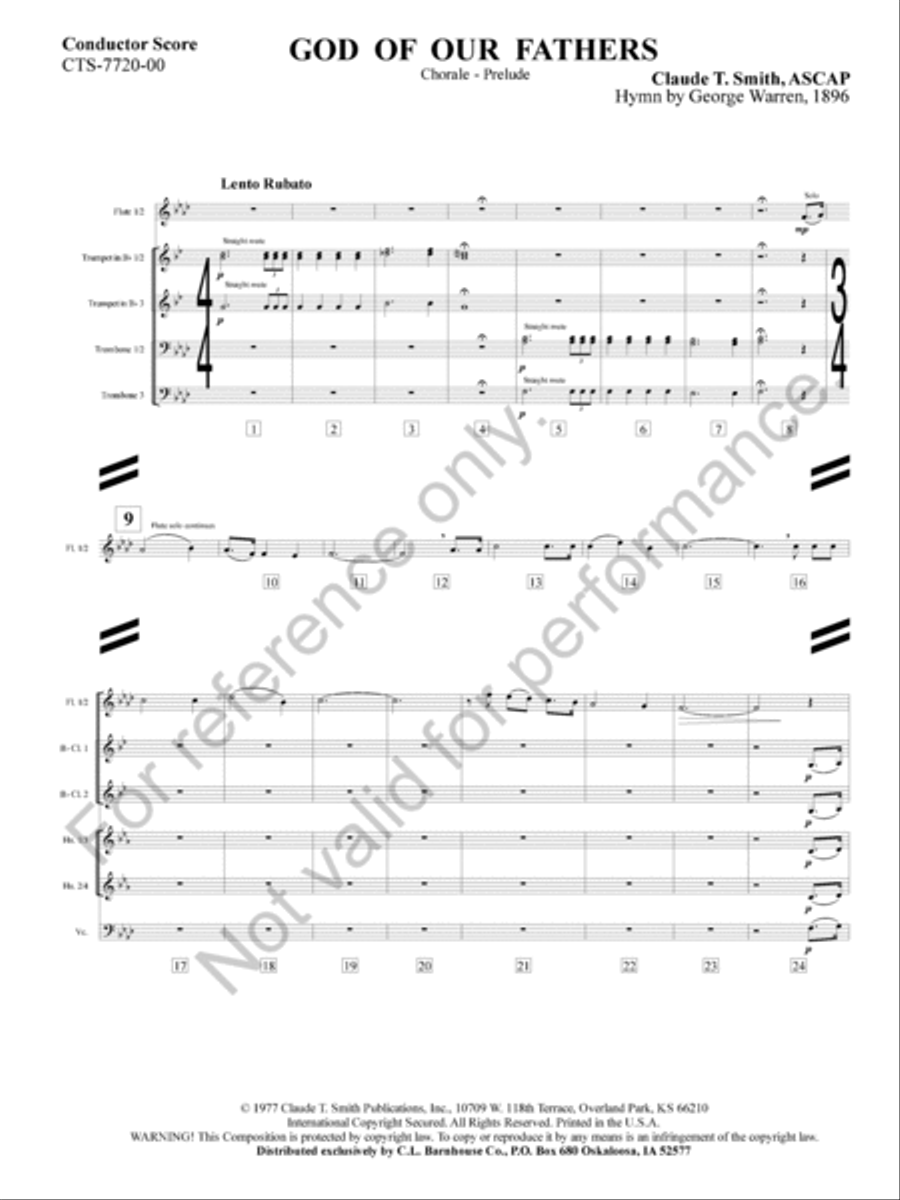 God Of Our Fathers Full Orchestra scores gallery preview page 4