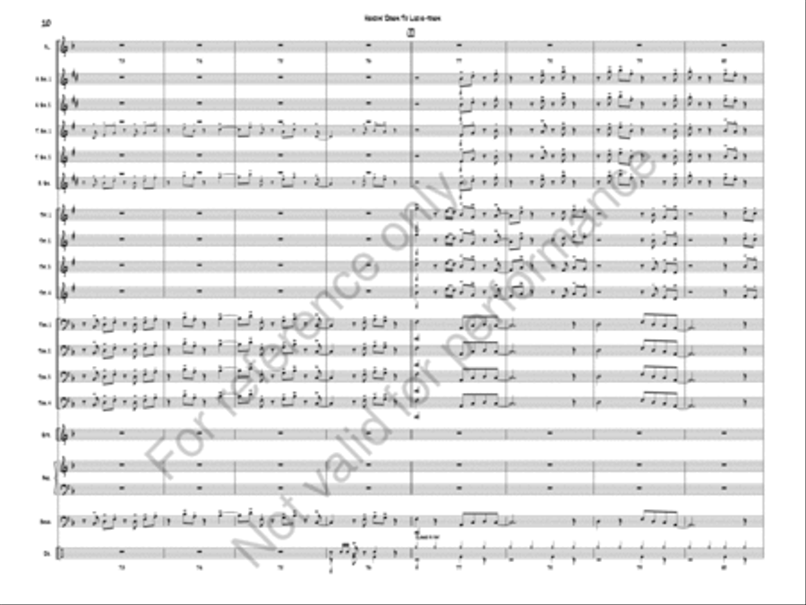 Headin Down To Lucie-Town Jazz Ensemble scores gallery preview page 12
