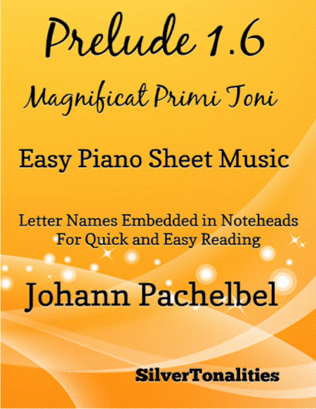 Prelude 1.6 Magnificat Primi Toni Easy Piano Sheet Music