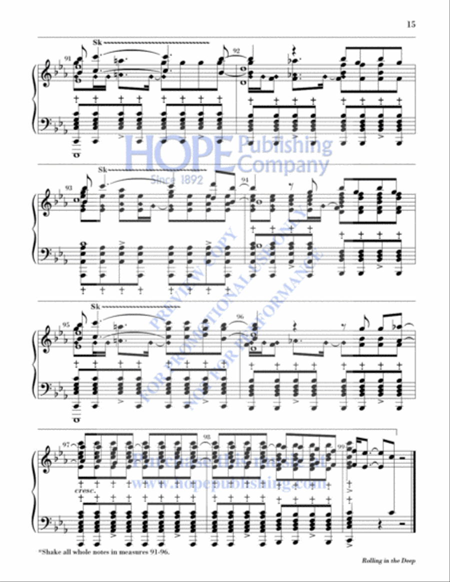 Rolling in the Deep 2-Octaves scores gallery preview page 16
