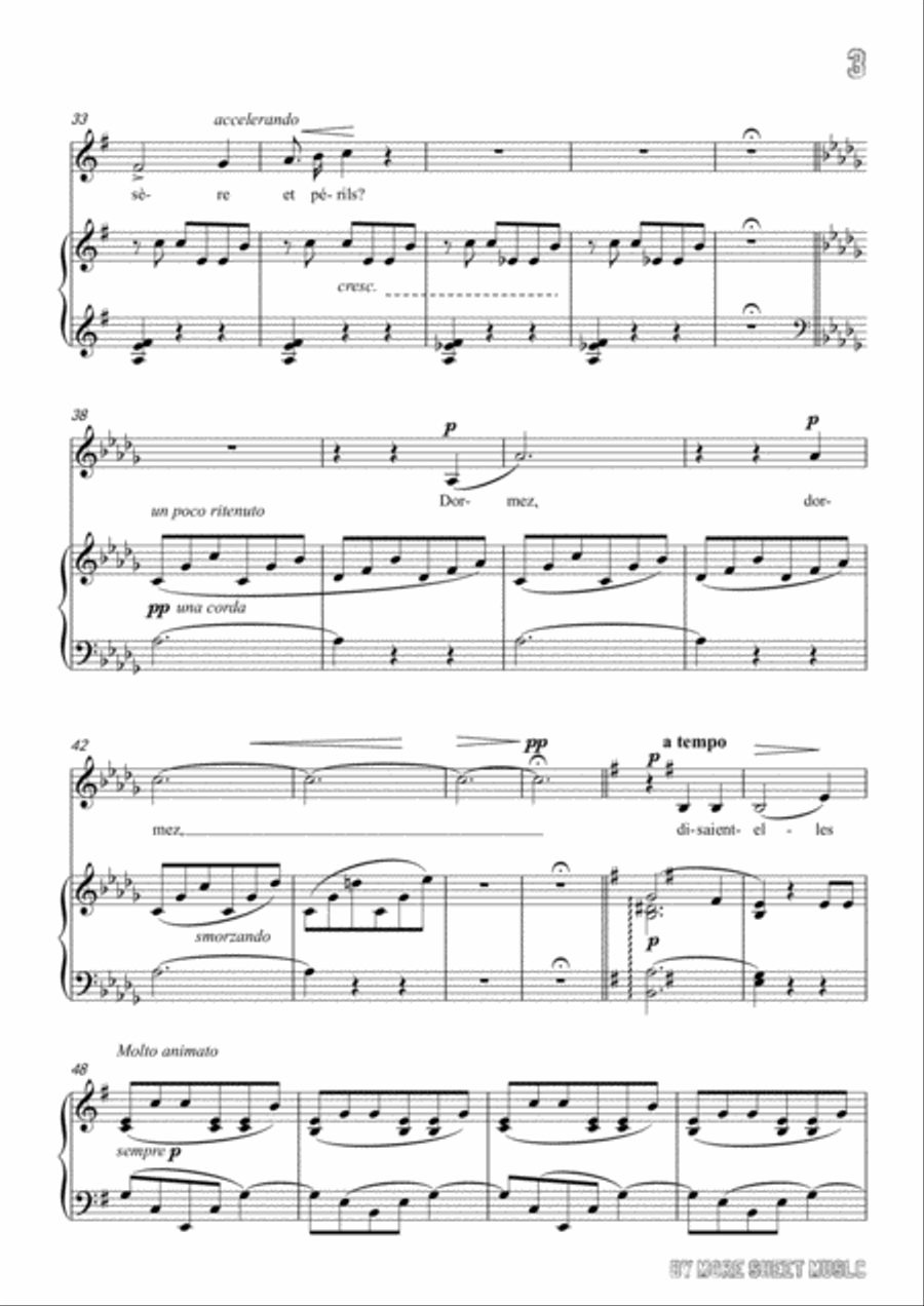 Liszt-Comment disaient-ils in e minor,for Voice and Piano Voice Solo scores gallery preview page 5