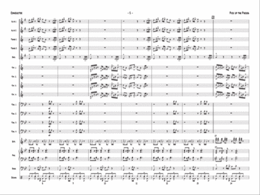 Pick Up the Pieces Jazz Ensemble scores gallery preview page 3