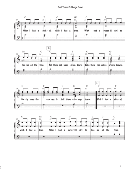 American Folk Songs for Beginning Bell Players (Set 1) 2 octaves, Reproducible image number null