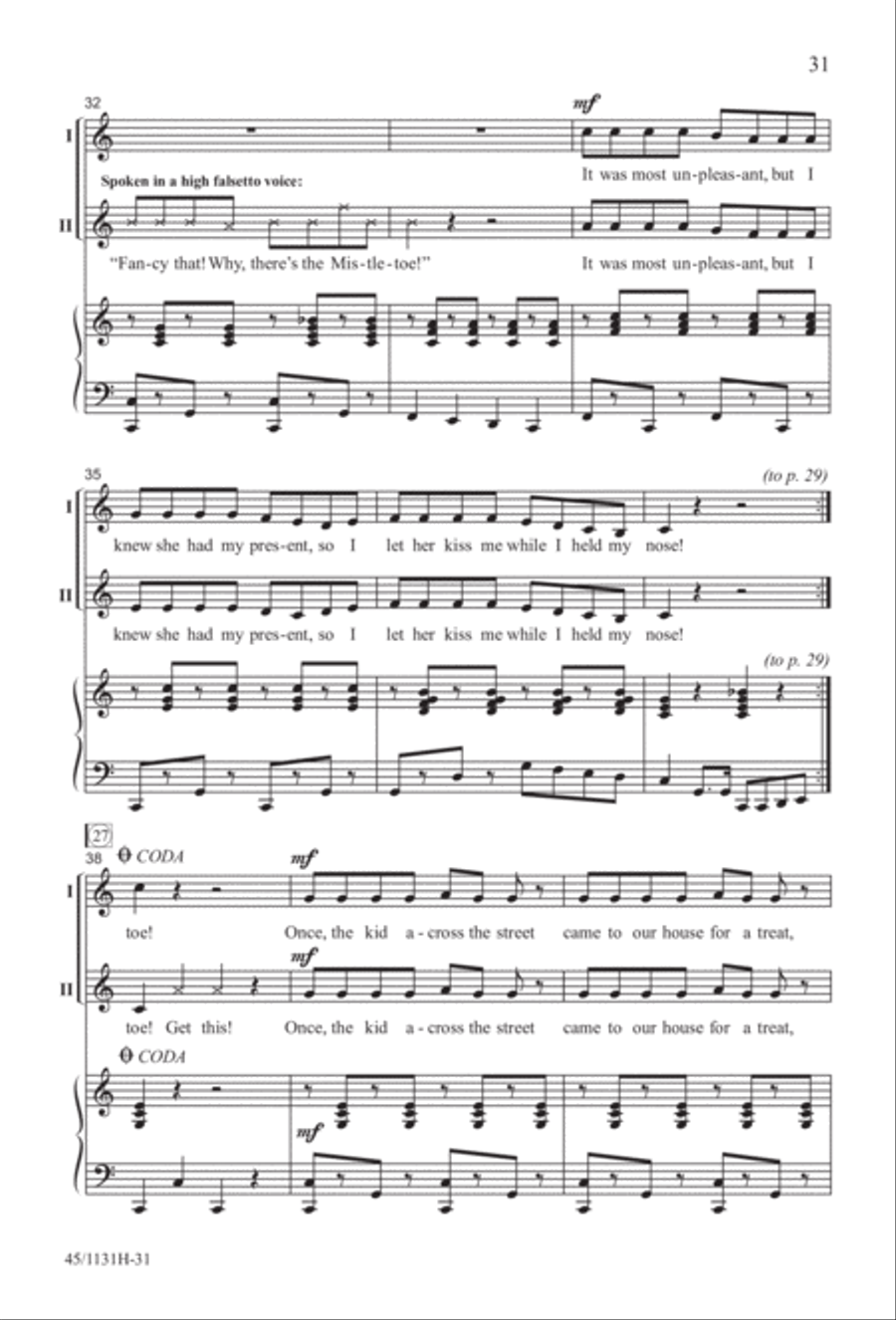 Singable Solutions for Winter Holidays 2-Part scores gallery preview page 31