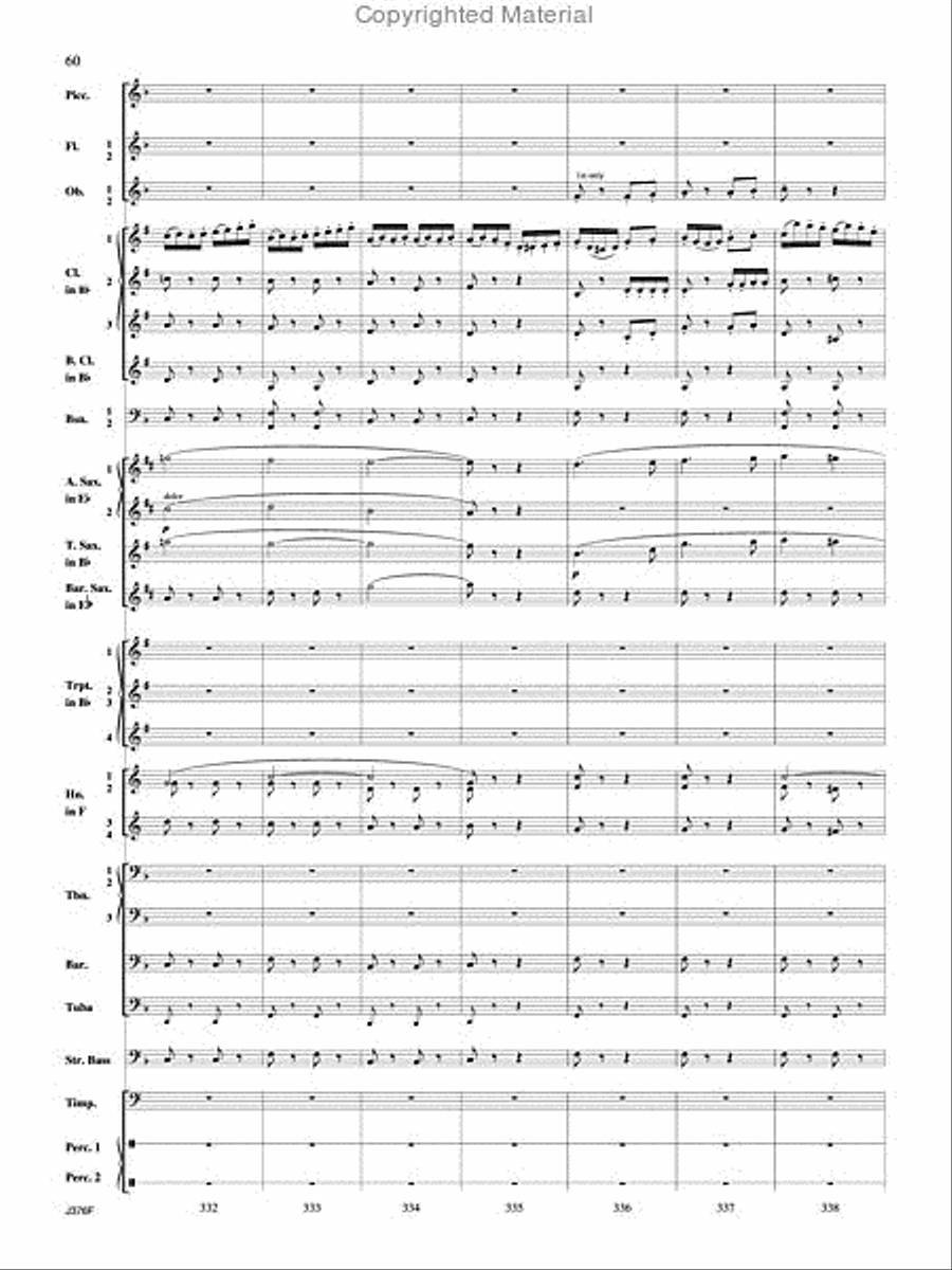 William Tell Overture Concert Band scores gallery preview page 61