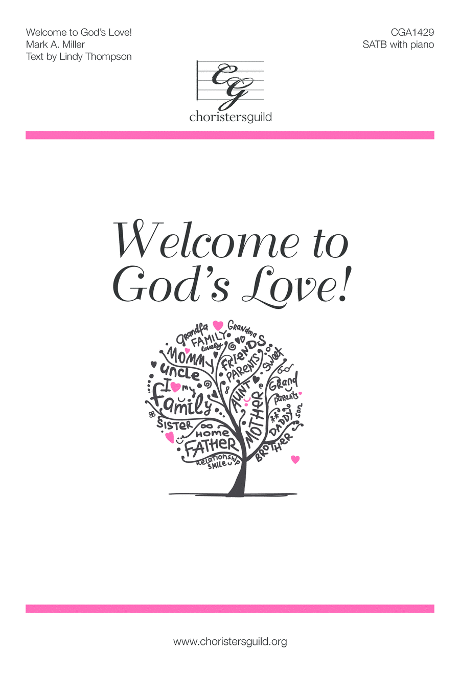 Welcome to God's Love! 4-Part scores gallery preview page 1