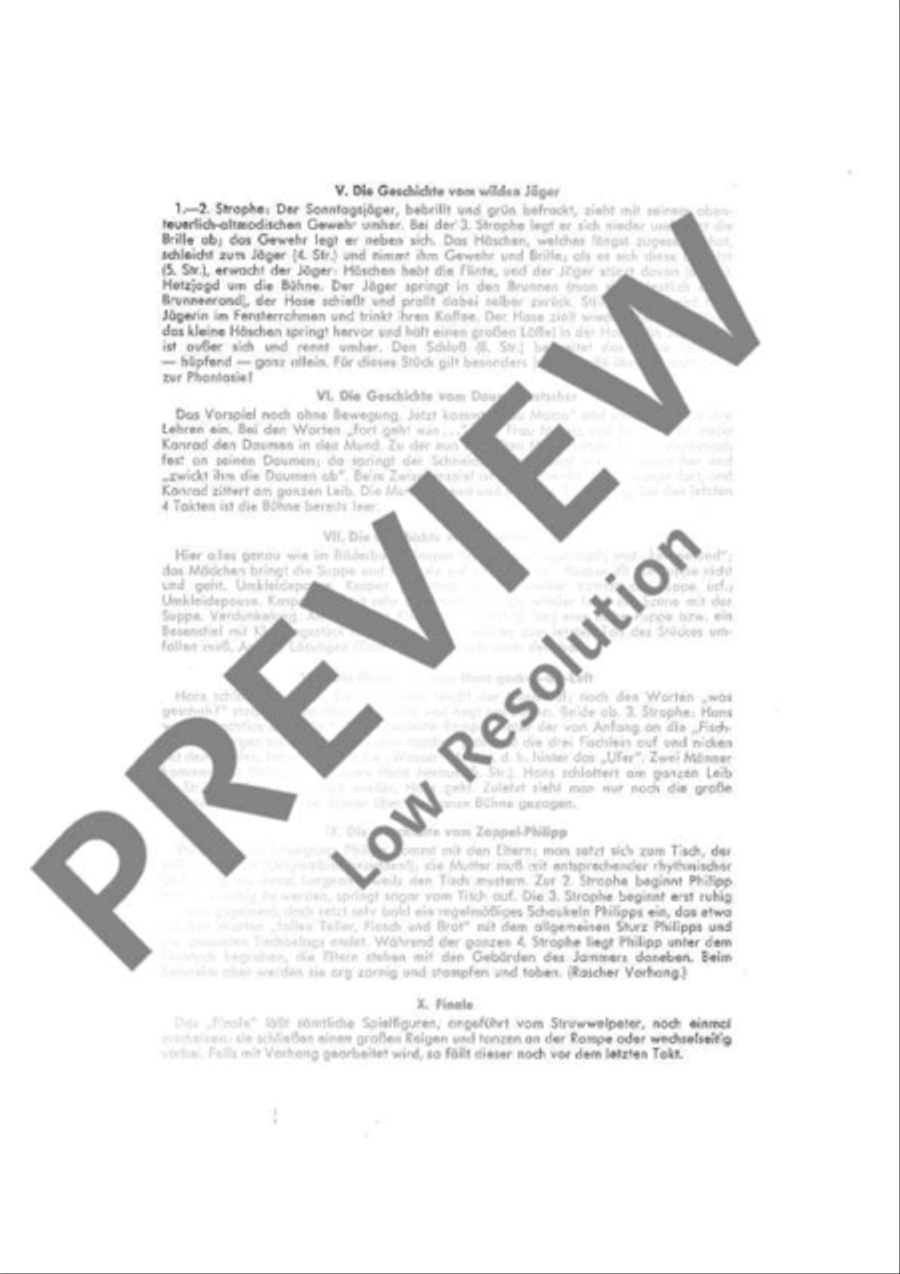 Der Struwwelpeter Children's Choir scores gallery preview page 5