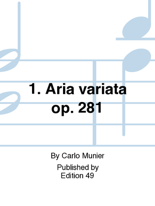 Book cover for 1. Aria variata op. 281
