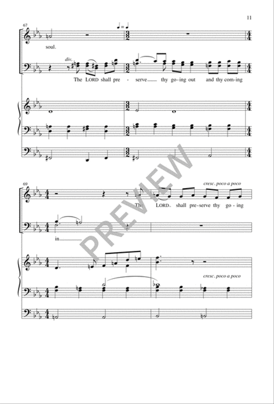 My Help Cometh from the Lord 4-Part scores gallery preview page 12