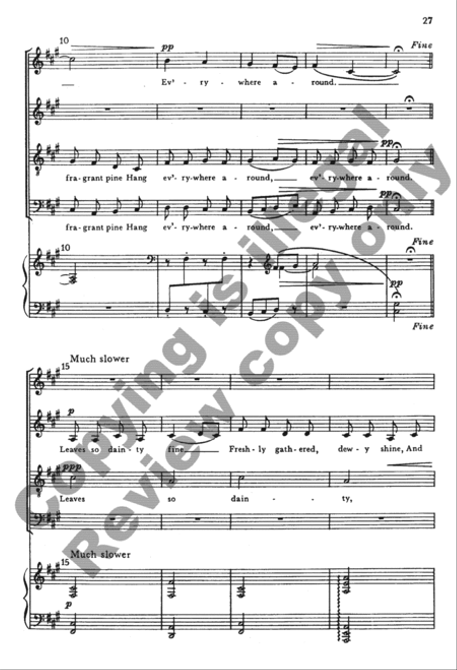 The Seven Joys of Christmas (Choral Score) 4-Part scores gallery preview page 47
