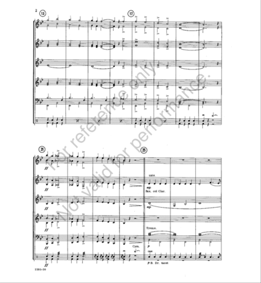 Marching to Pretoria Concert Band scores gallery preview page 3