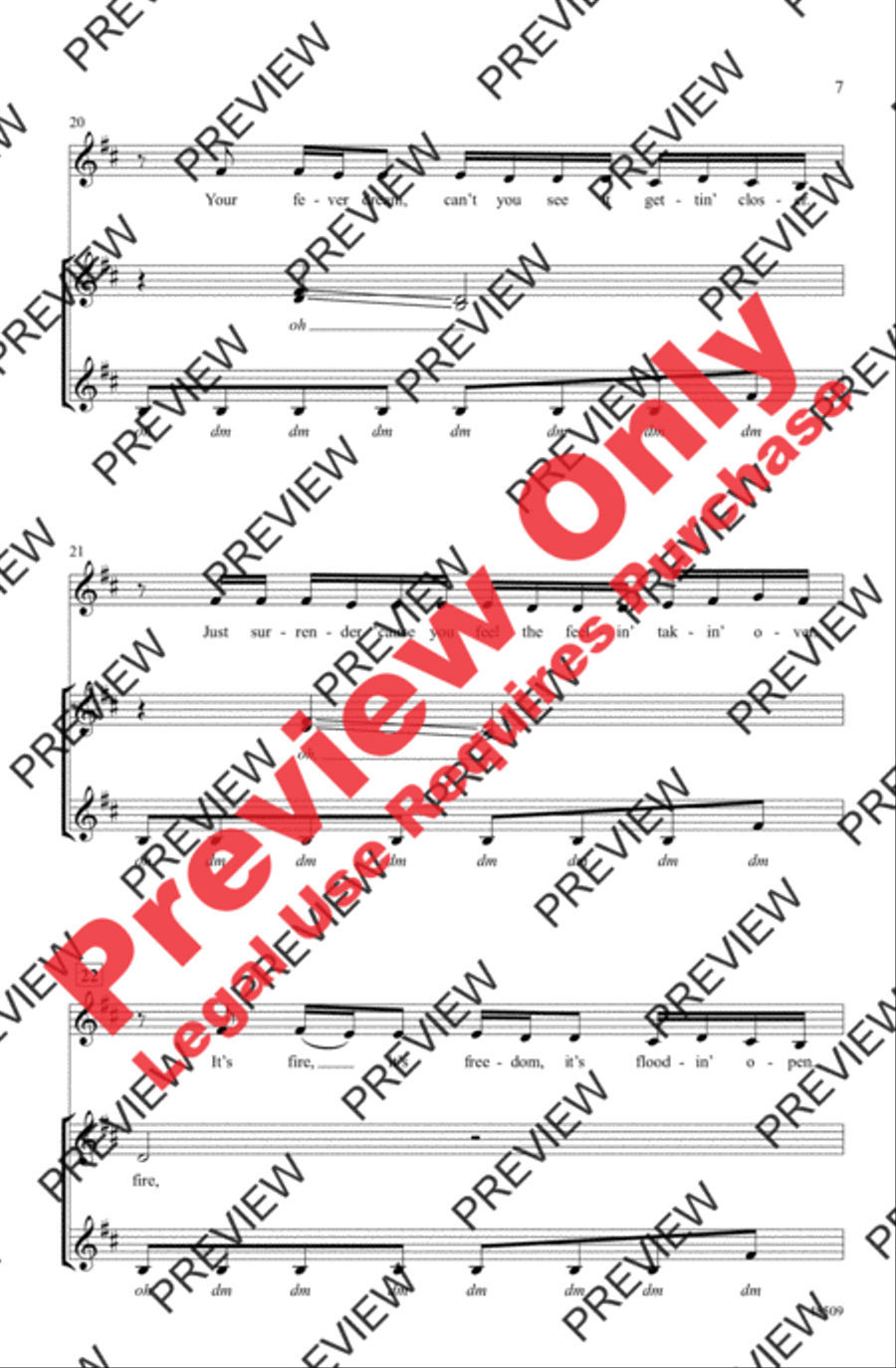 The Greatest Show A Cappella scores gallery preview page 7