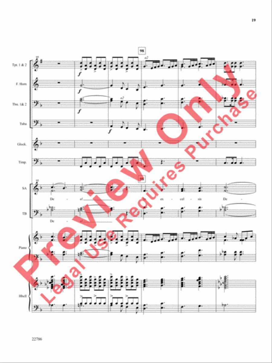 Gloria for Christmas Choir scores gallery preview page 20
