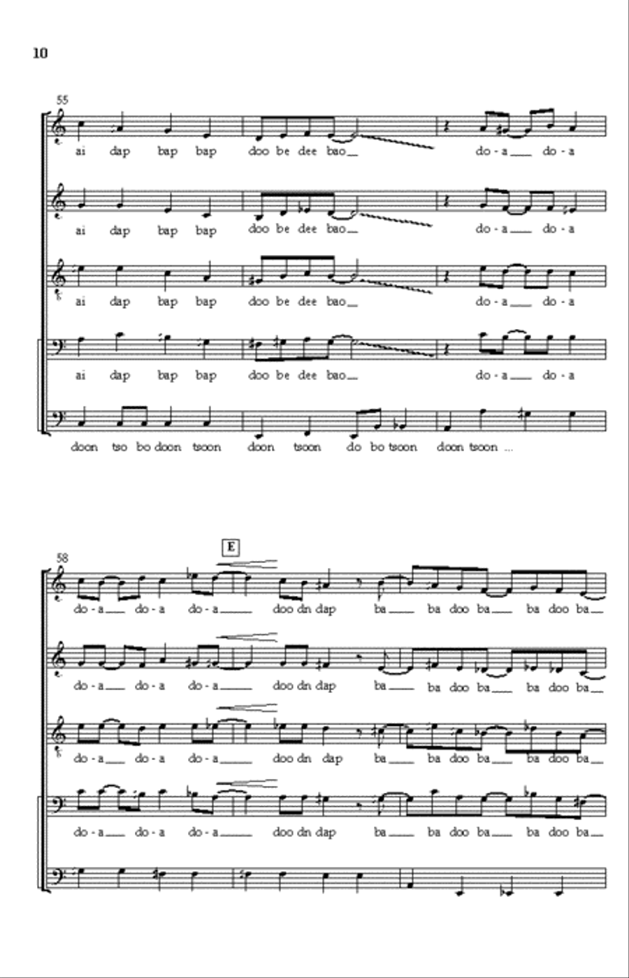 It Don't Mean a Thing Choir scores gallery preview page 9