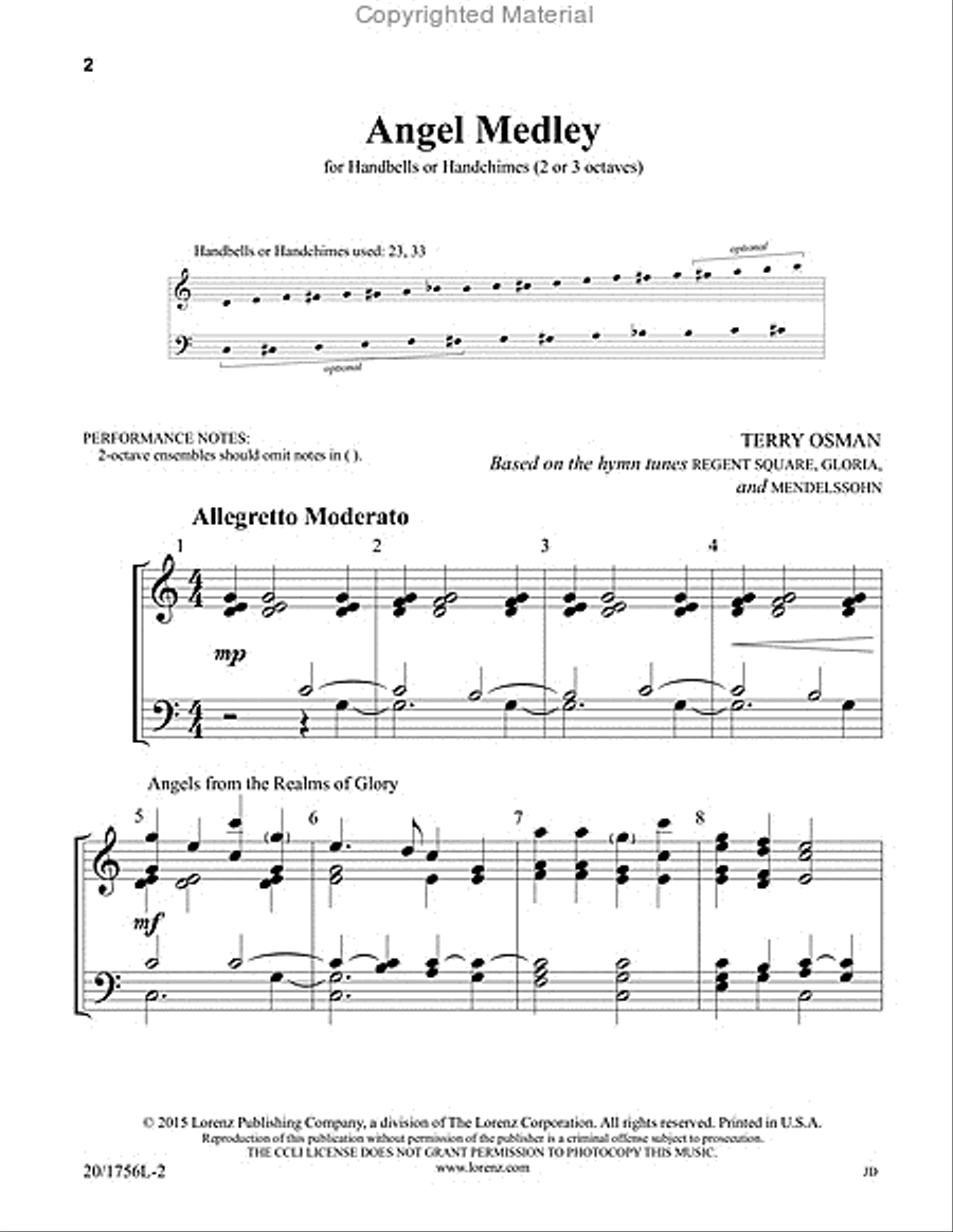 Angel Medley 3-Octaves scores gallery preview page 2
