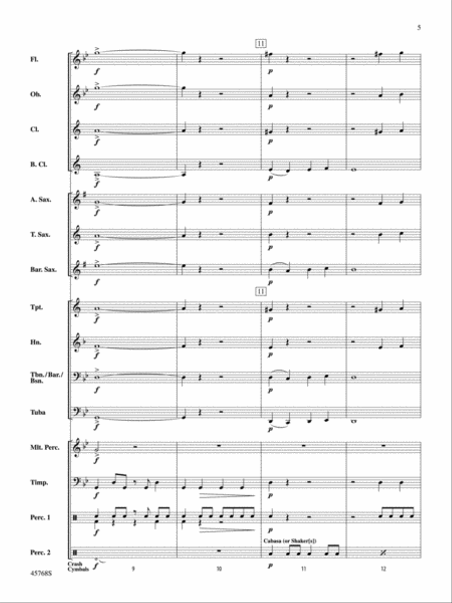 ¡El Tiburón!: Score ¡El Tiburón!: Score Concert Band scores gallery preview page 5