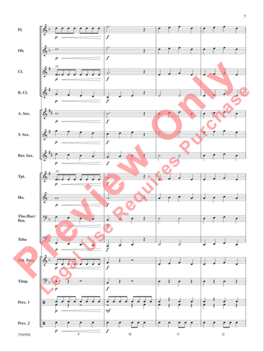 At the Edge of Chaos At the Edge of Chaos Concert Band scores gallery preview page 6