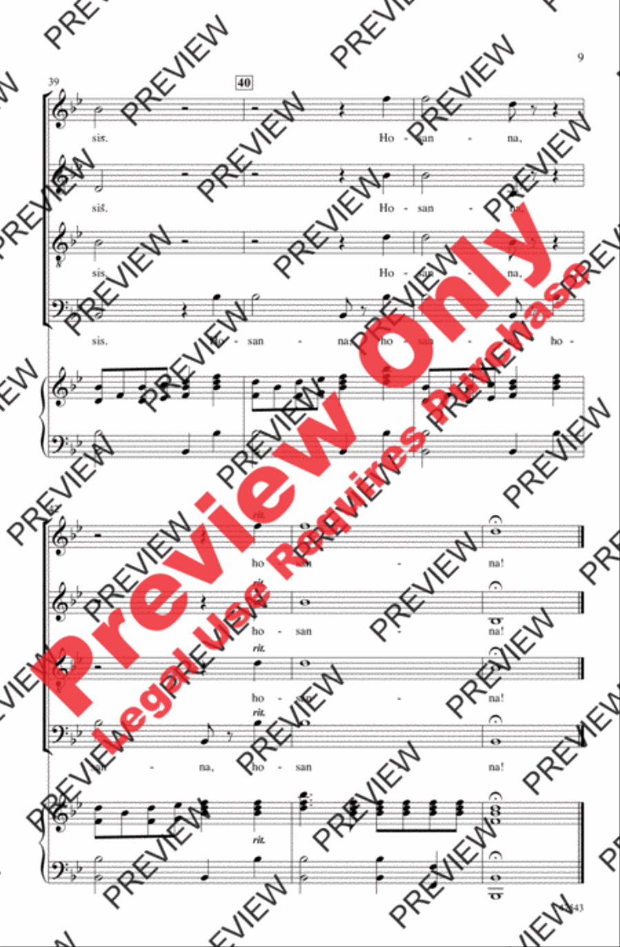 Sanctus 4-Part scores gallery preview page 9