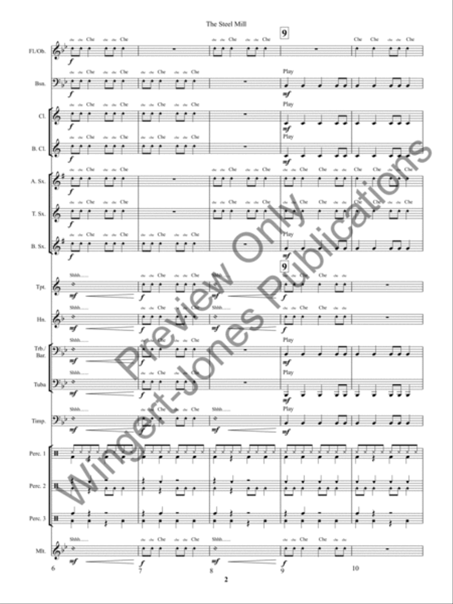 The Steel Mill The Steel Mill Concert Band scores gallery preview page 5