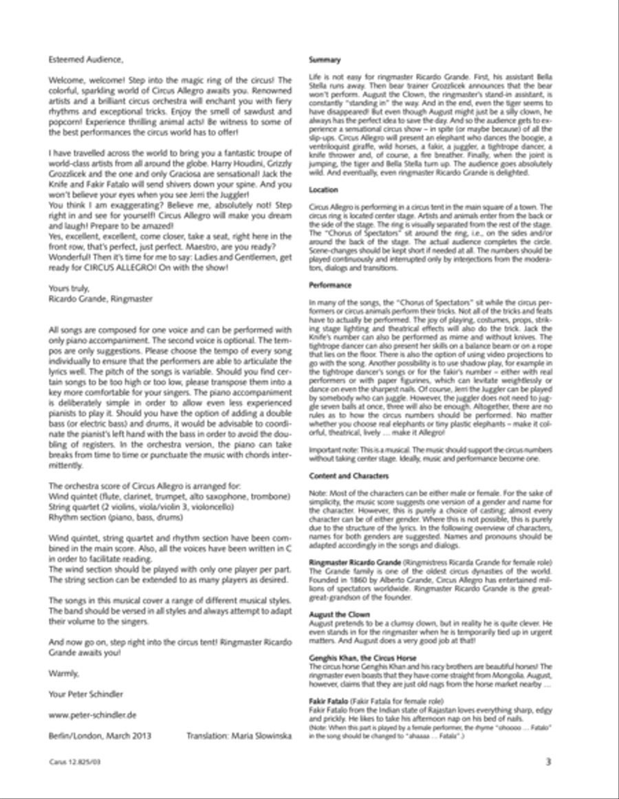 Circus Allegro Circus Allegro Choir scores gallery preview page 4