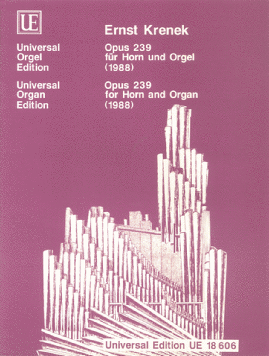 Opus 239, Horn And Organ
