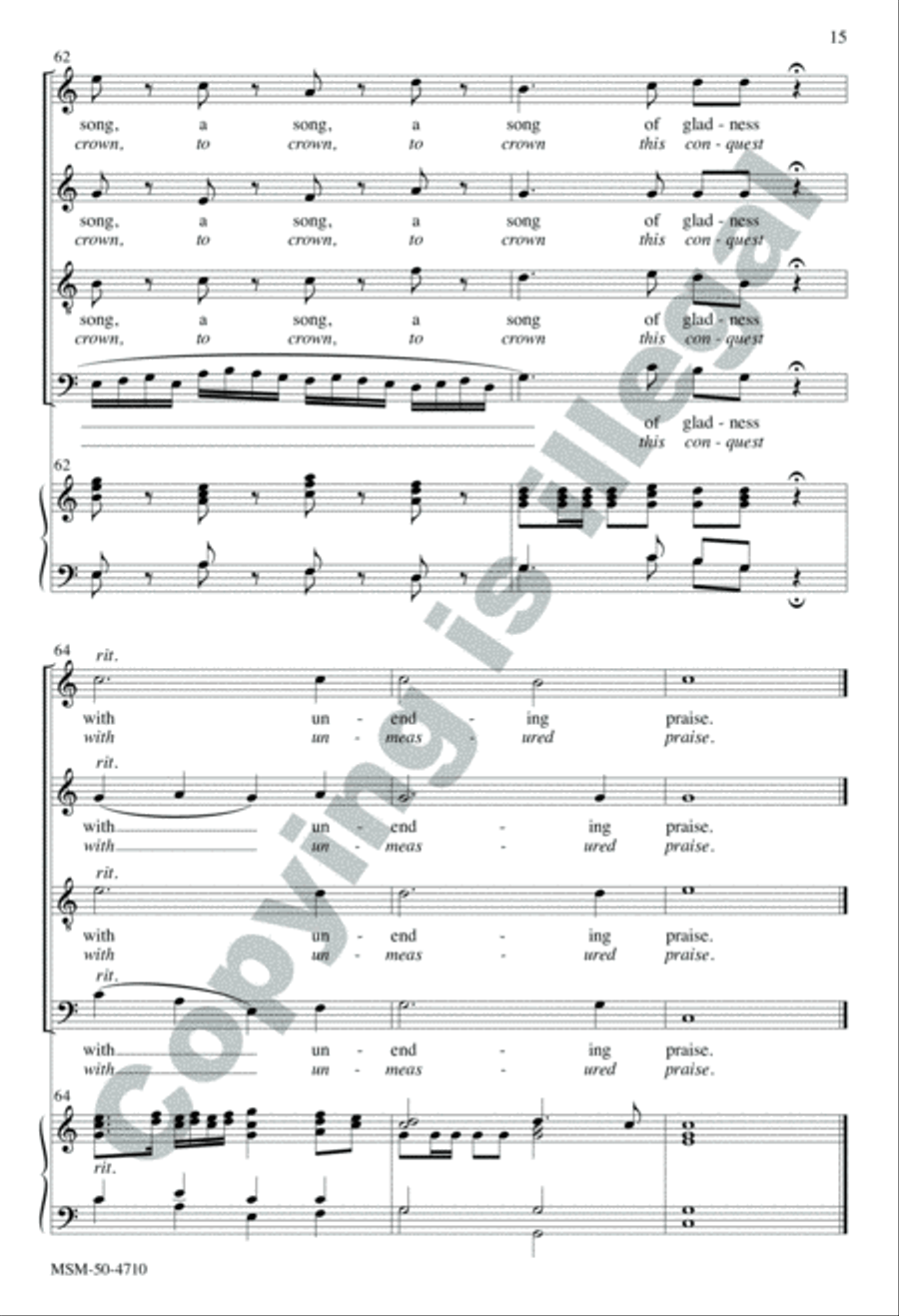 Sing unto God from Judas Maccabaeus 4-Part scores gallery preview page 15