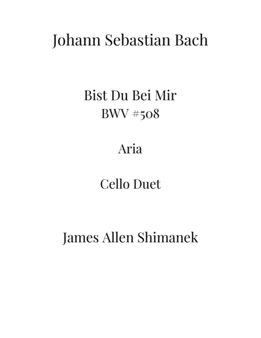 Bist Du Bei Mir BWV 508 image number null