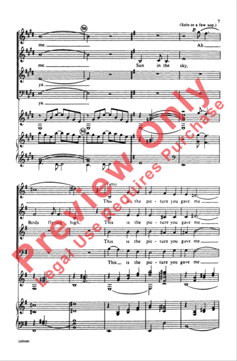 May There Always Be Sunshine 4-Part scores gallery preview page 7