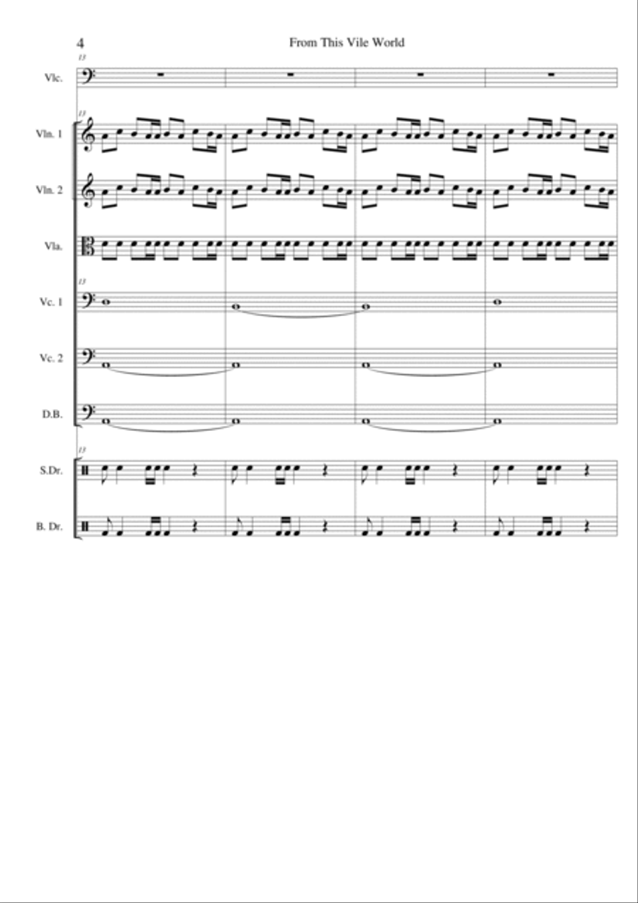 From This Vile World - Score Only Chamber Orchestra scores gallery preview page 5
