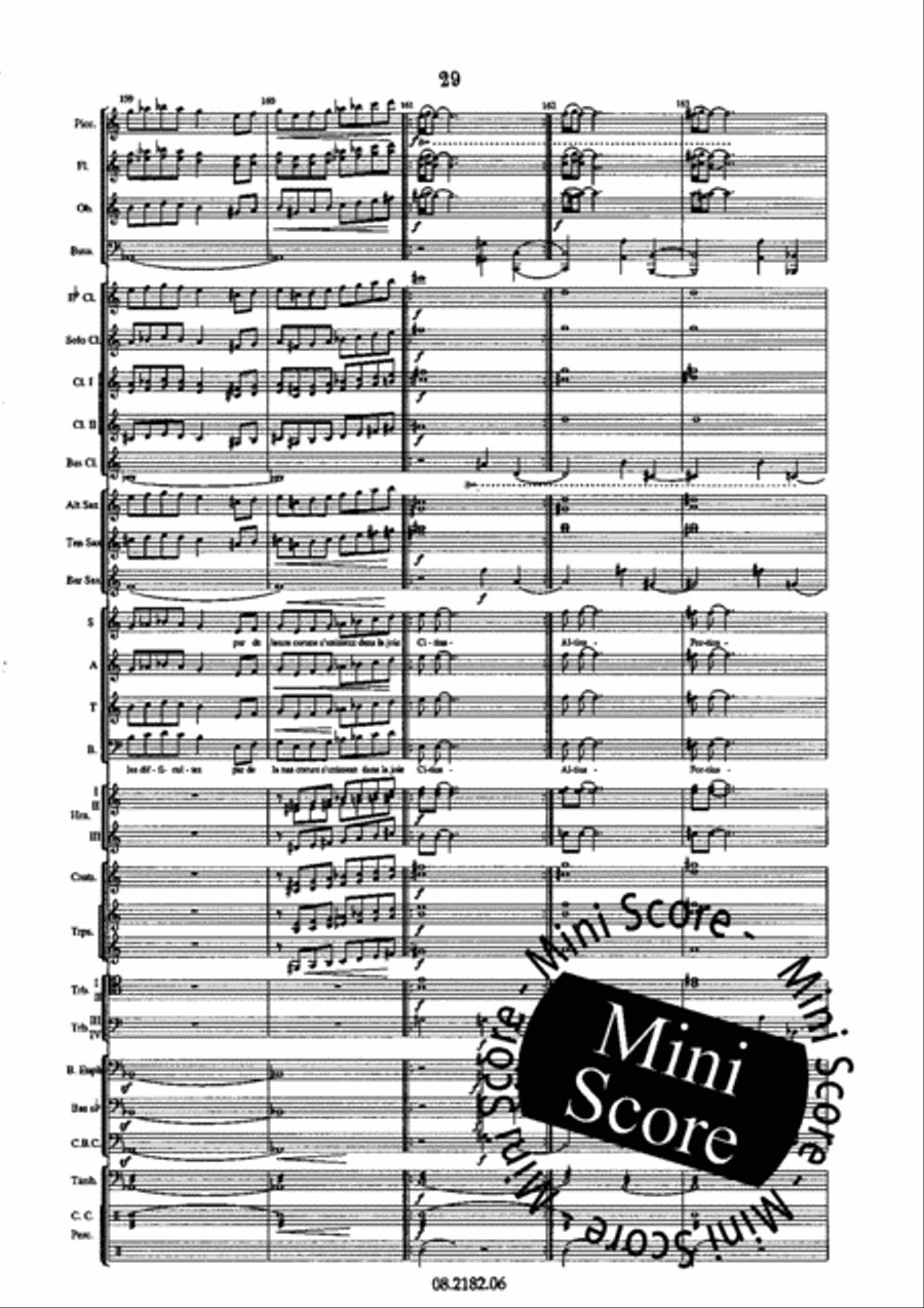 Oratorio Olympique SATB/Harmonie 4-Part scores gallery preview page 33