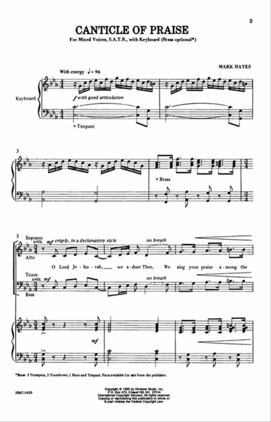 Canticle of Praise 4-Part scores gallery preview page 2