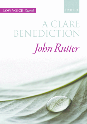 Book cover for A Clare Benediction (solo/low)