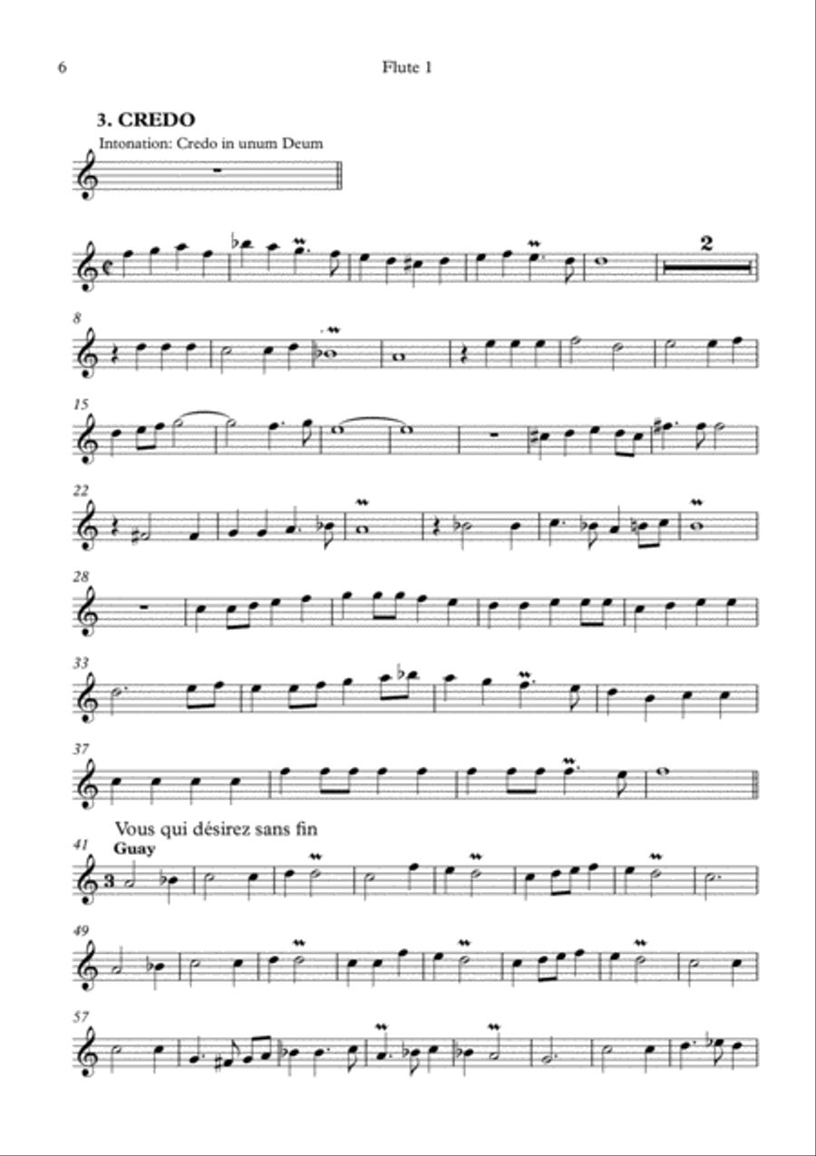 Charpentier: Messe de Menuit pur Noël (SSAA soli, SSAA choir, flutes, strings and continuo) - Orche SSAA scores gallery preview page 6