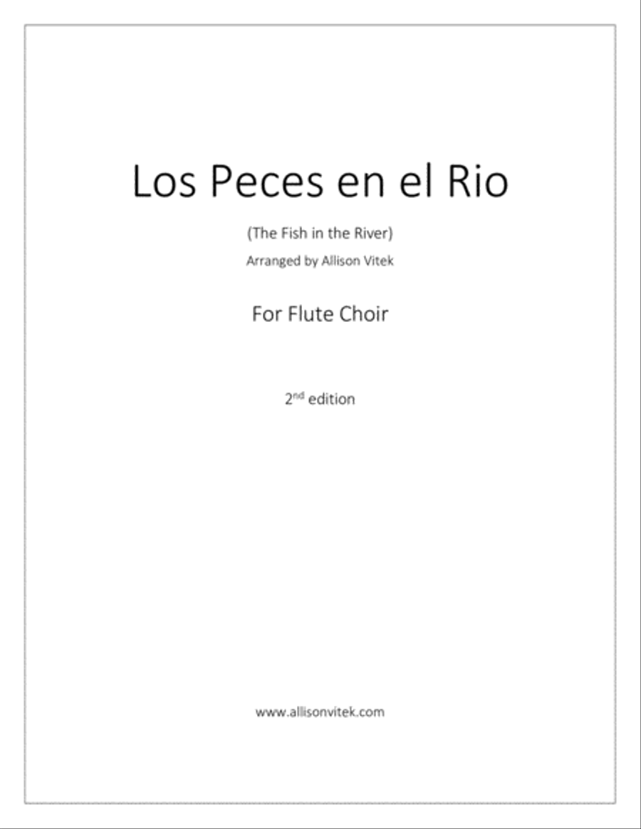 Los Peces en el Rio: for Flute Choir Flute Choir scores gallery preview page 1