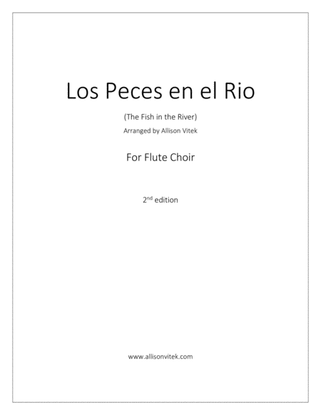 Los Peces en el Rio: for Flute Choir image number null