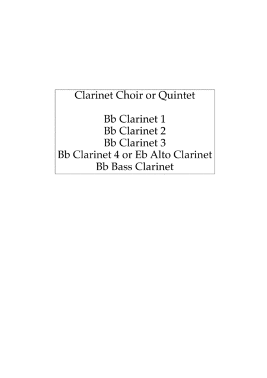 The Skye Boat Song (Theme from 'Outlander') - for Clarinet Choir Clarinet Choir scores gallery preview page 2