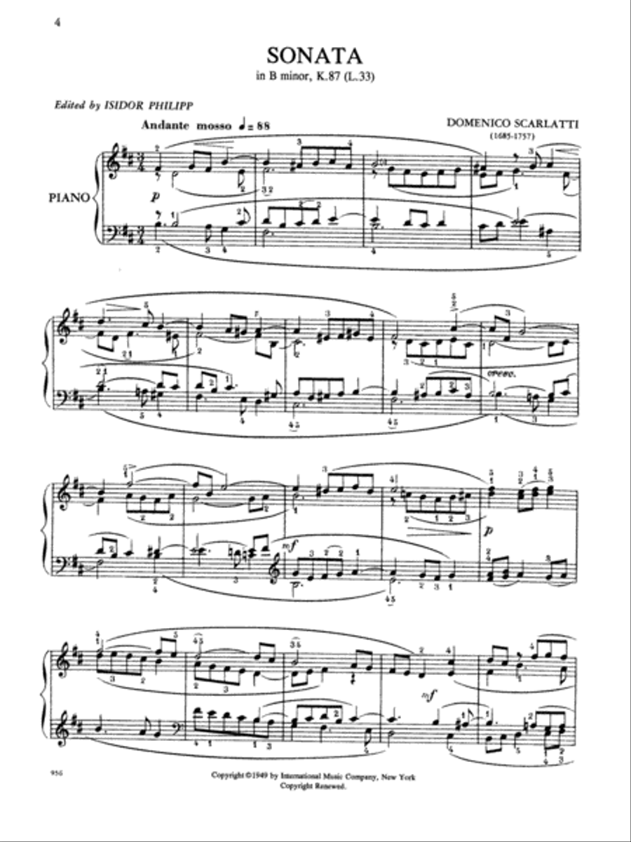 Six Selected Sonatas Piano Solo scores gallery preview page 2