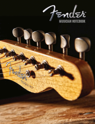 Book cover for Fender Musician Notebook