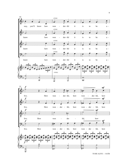 To Be Alive (Birdsong) (arr. Bill Cutler)