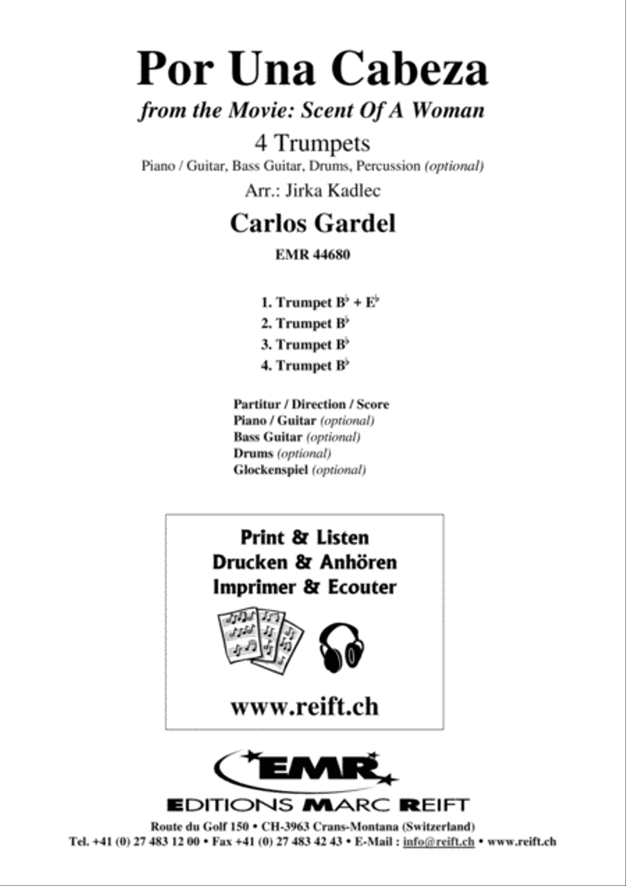 Por Una Cabeza Trumpet scores gallery preview page 2