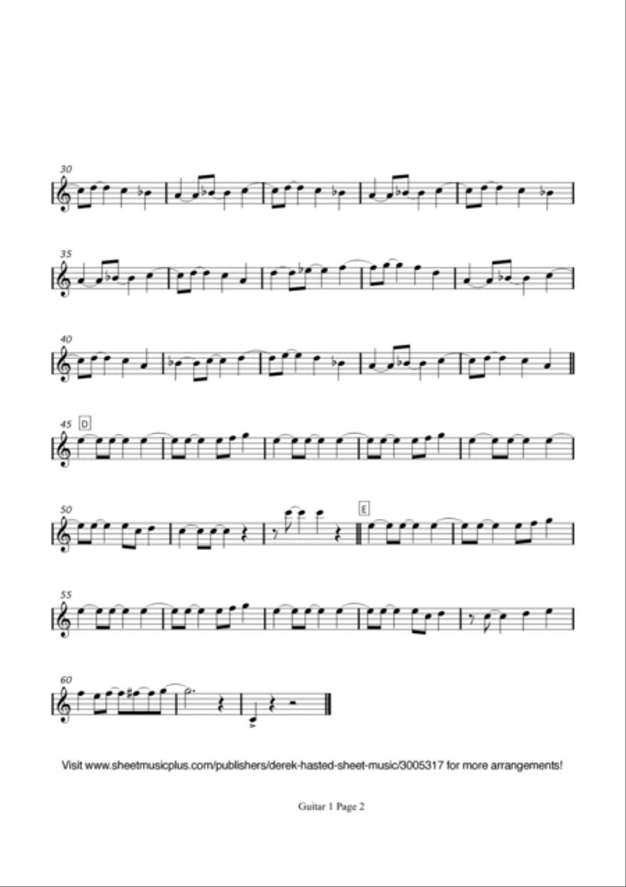A String Of Pearls Guitar Ensemble scores gallery preview page 5