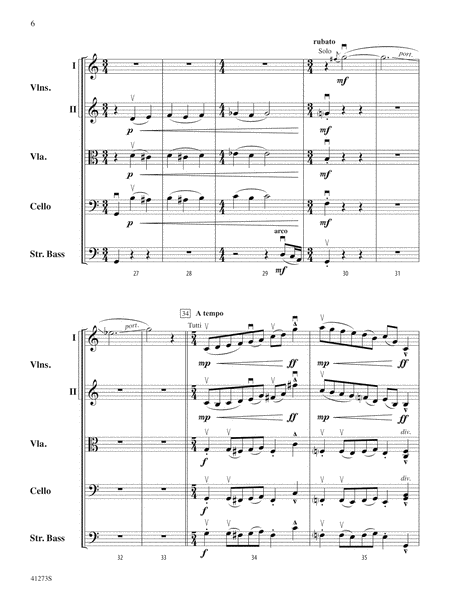Waltz for Wobbly Wilfred: Score